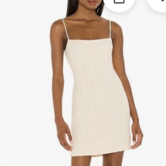 SAYLOR X REVOLVE Tirzah square neckline Elegant Cream Dress (ONLY DRESS) - Picture 3 of 5